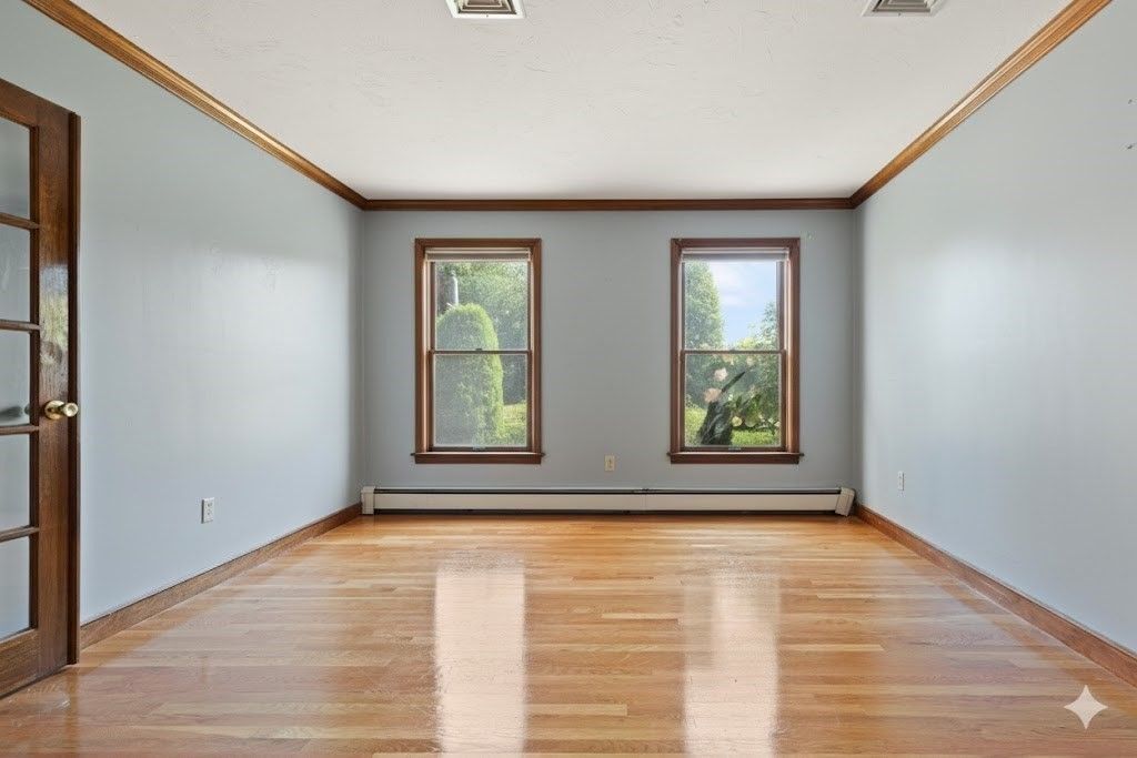 Empty room, Interior, Wood Texture Flooring