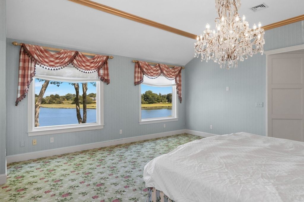 Bedroom, Chandelier, Interior, Water