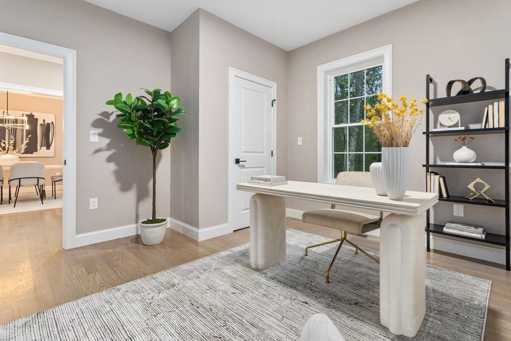 Home Office, Interior, Wood Texture Flooring