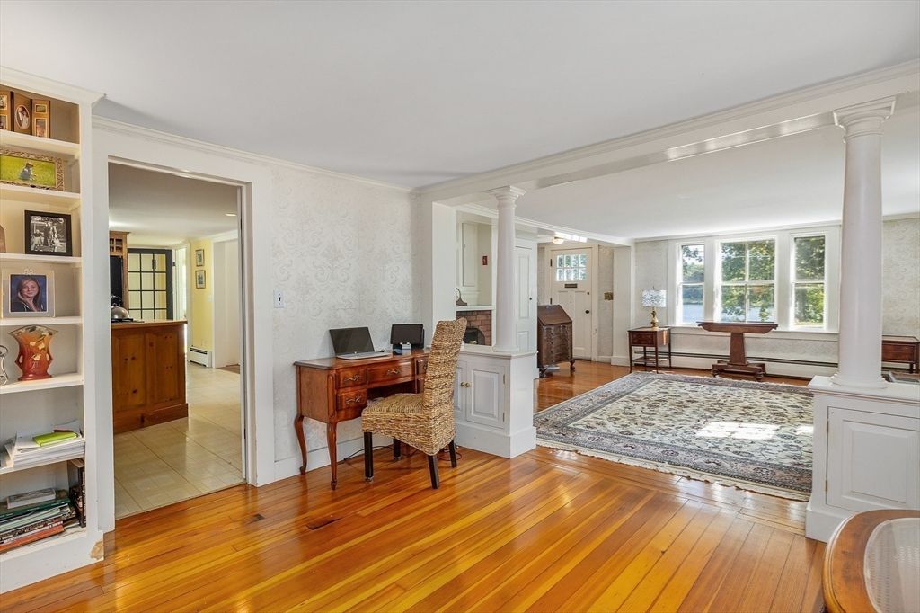 Home Office, Interior, Wood Texture Flooring