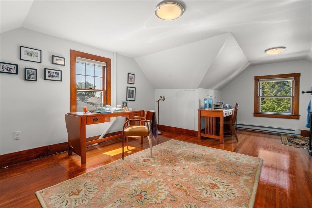 Home Office, Interior, Wood Texture Flooring