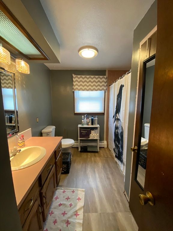 Bathroom, Dual Sink Vanities, Interior, Wood Texture Flooring
