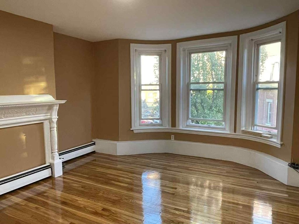 Empty room, Fireplace, Interior, Wood Texture Flooring