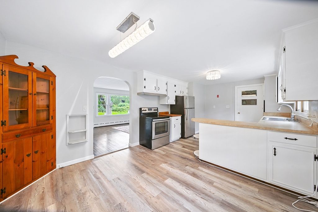 Interior, Kitchen, Wood Texture Flooring