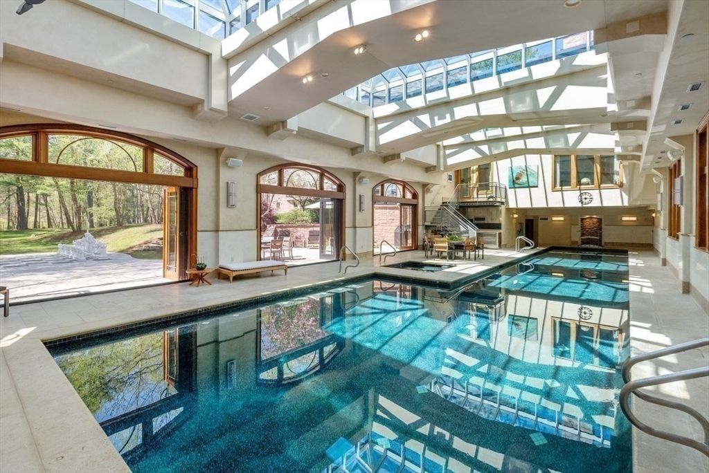 Glass Ceilings, Interior, Pool, Recessed Lighting