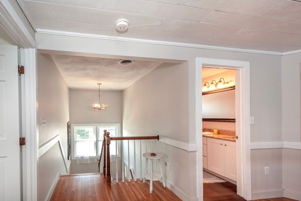Bathroom, Chandelier, Interior, Wood Texture Flooring