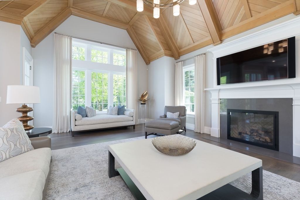 Fireplace, Interior, Living room, Wooden Beams, Wooden Ceilings, Wood Texture Flooring