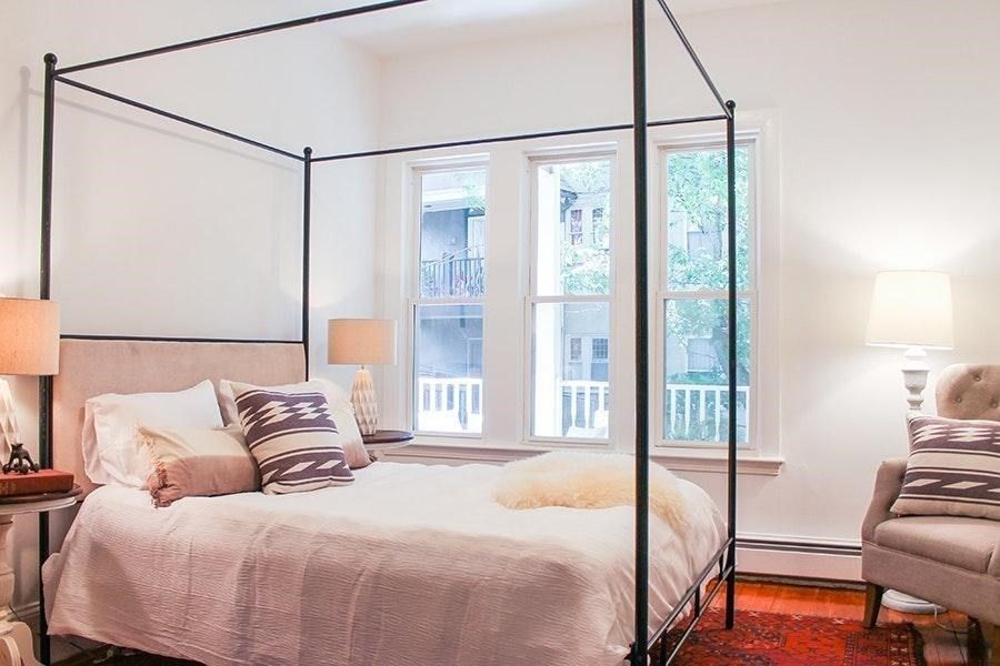 Bedroom, Interior, Wood Texture Flooring