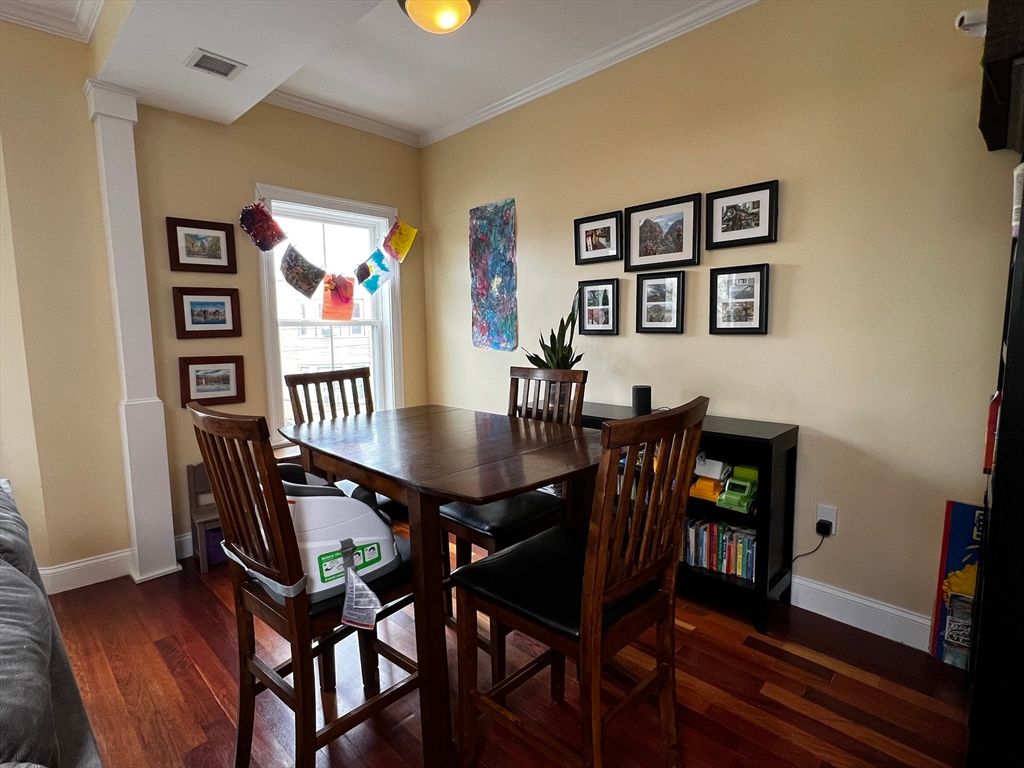 Dining room, Interior, Wood Texture Flooring