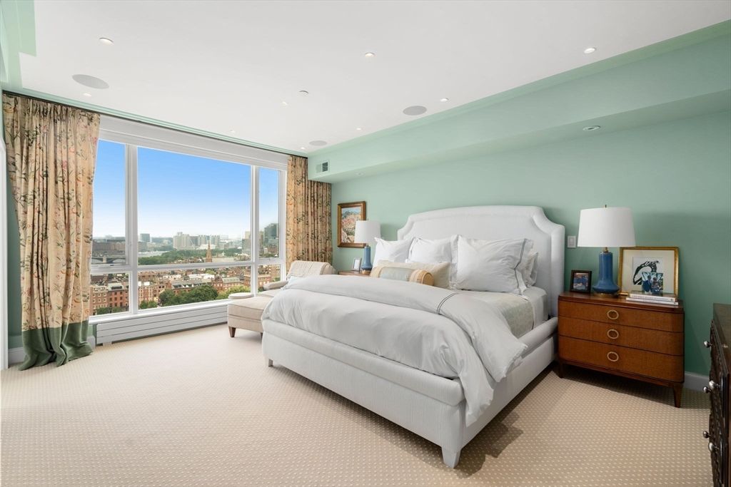 Bedroom, Interior, Recessed Lighting