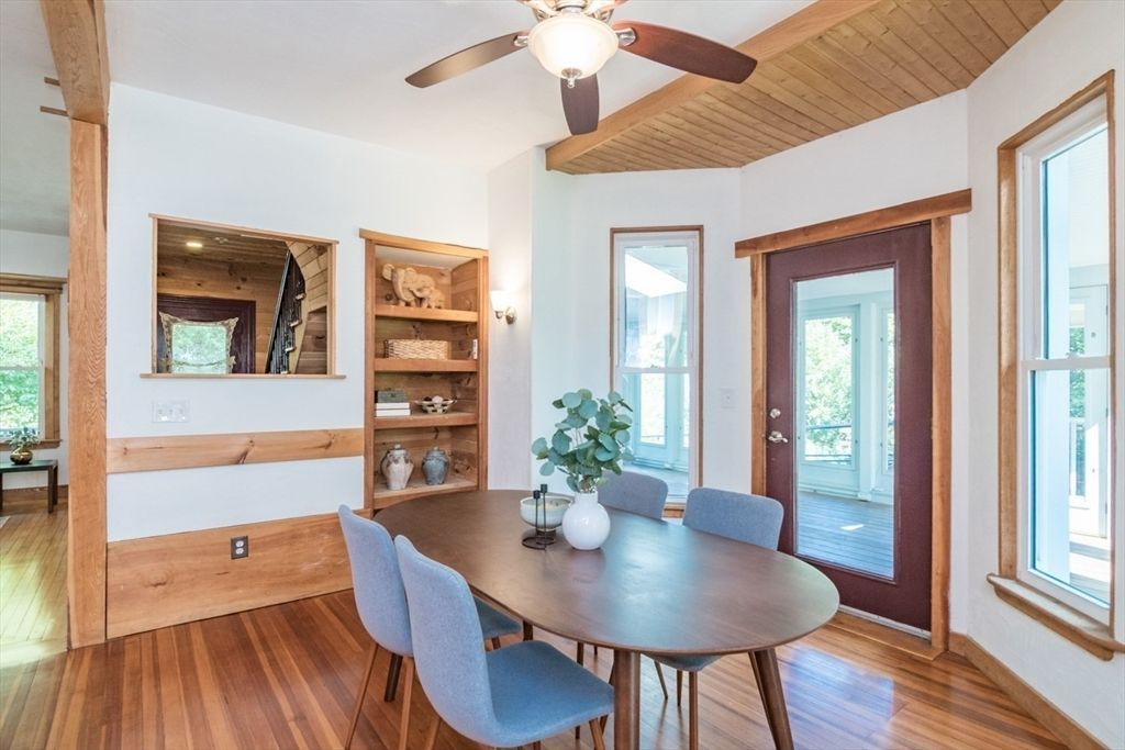 Dining room, Interior, Wooden Beams, Wooden Ceilings, Wood Texture Flooring