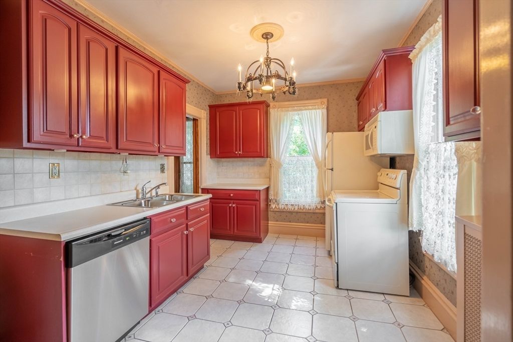 Chandelier, Interior, Kitchen, Washer