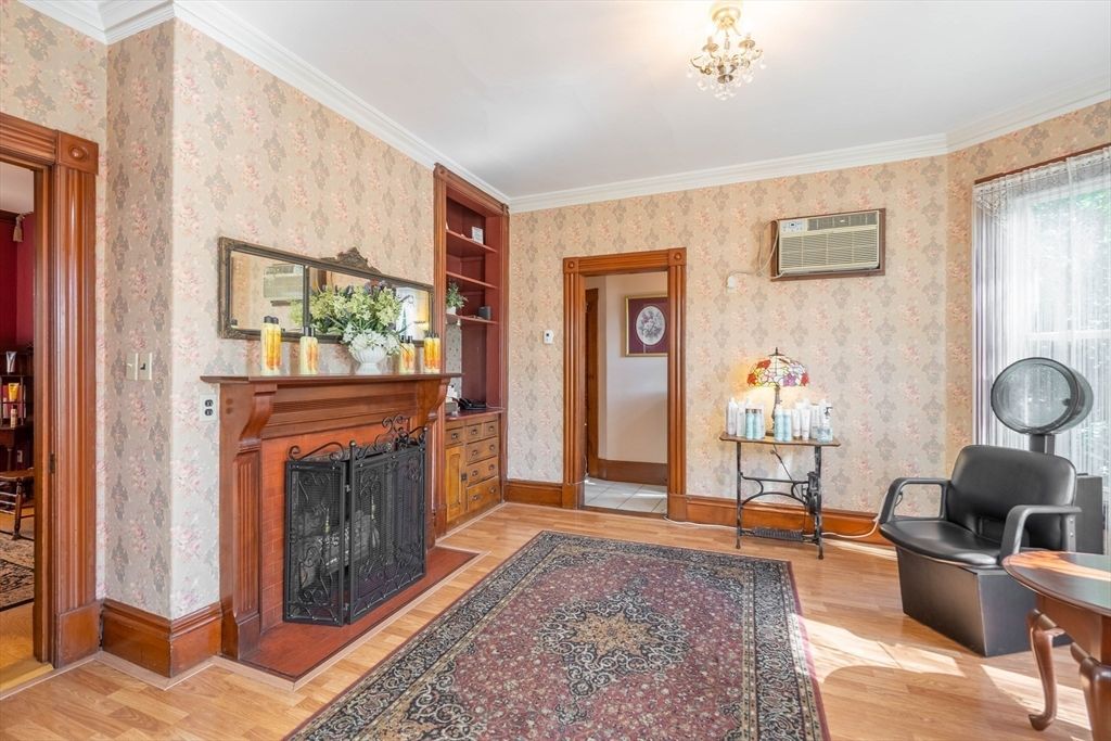 Fireplace, Interior, Wood Texture Flooring