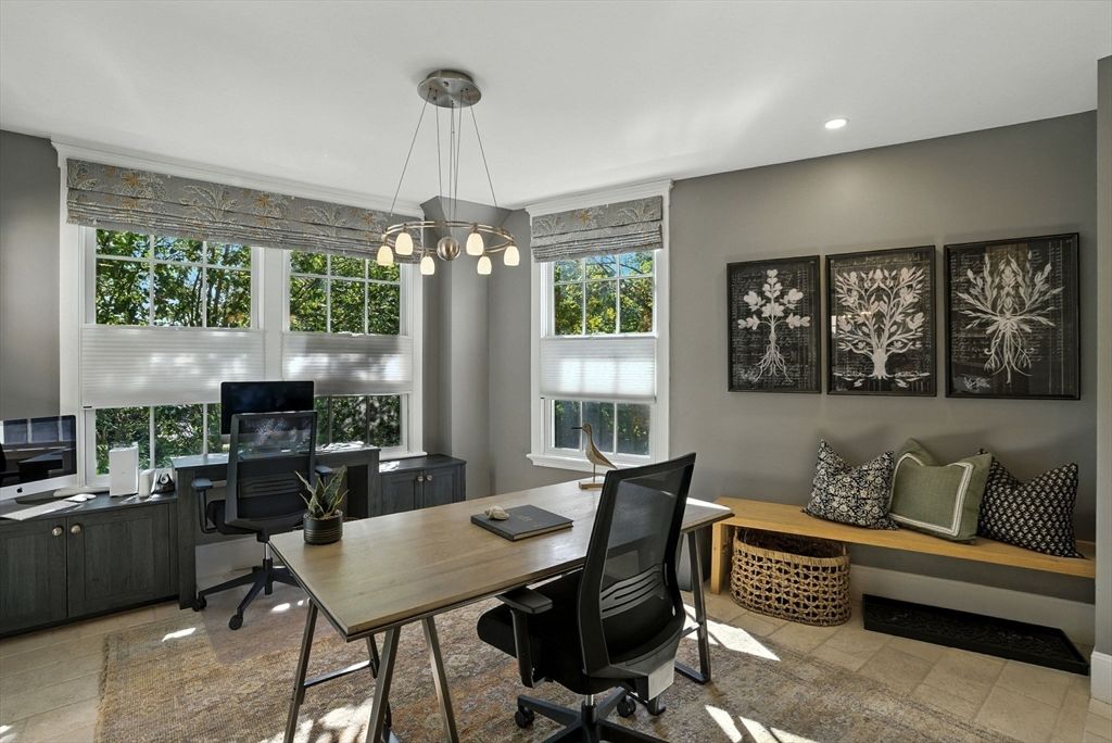 Home Office, Interior, Pendant Lights, Recessed Lighting