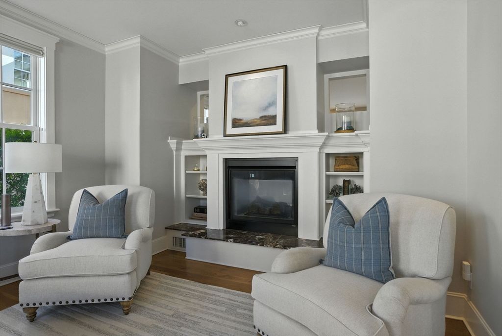 Fireplace, Interior, Wood Texture Flooring