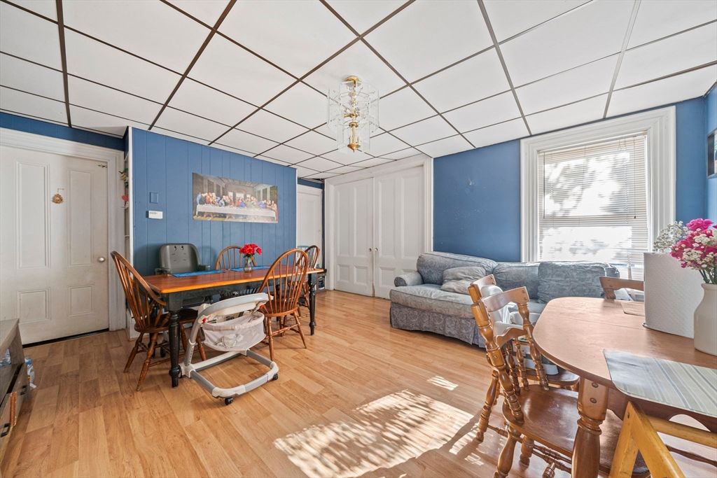 Dining room, Interior, Wood Texture Flooring