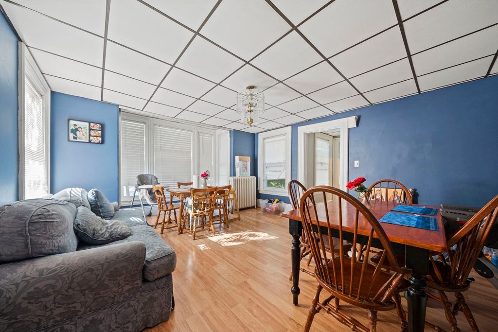 Dining room, Interior, Wood Texture Flooring