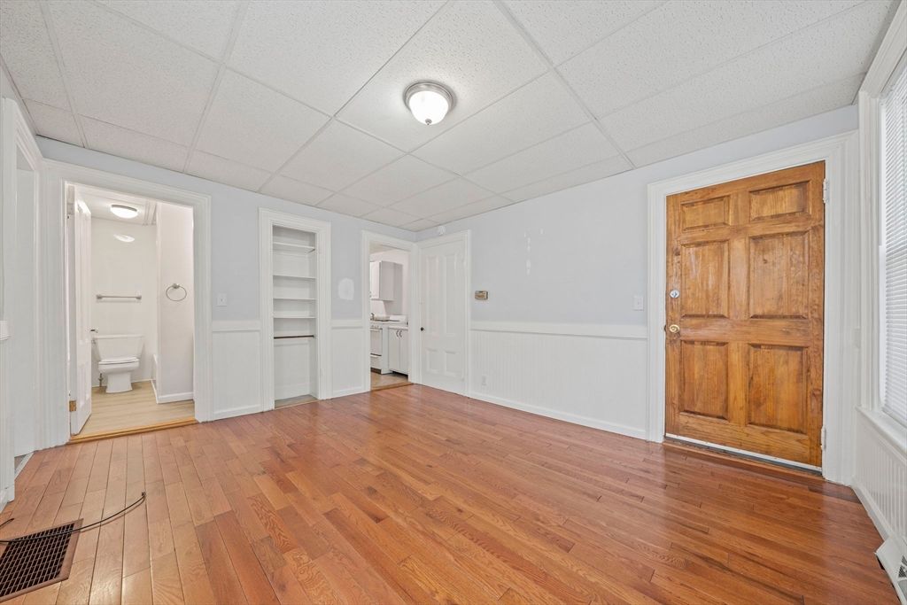 Bathroom, Empty room, Interior, Wood Texture Flooring