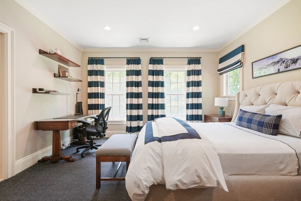 Bedroom, Home Office, Interior, Recessed Lighting