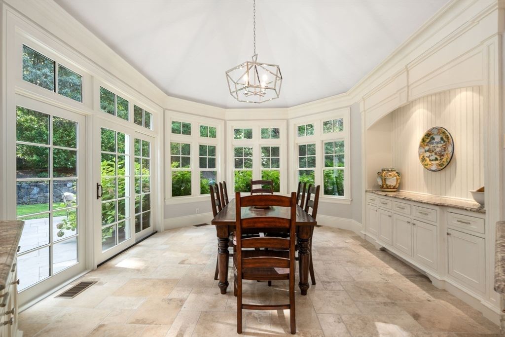 Dining room, Interior, Pendant Lights, Sun Room