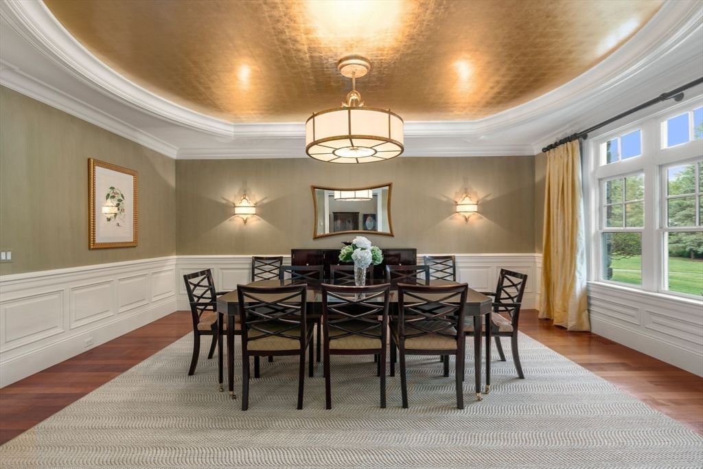Dining room, Interior, Wood Texture Flooring
