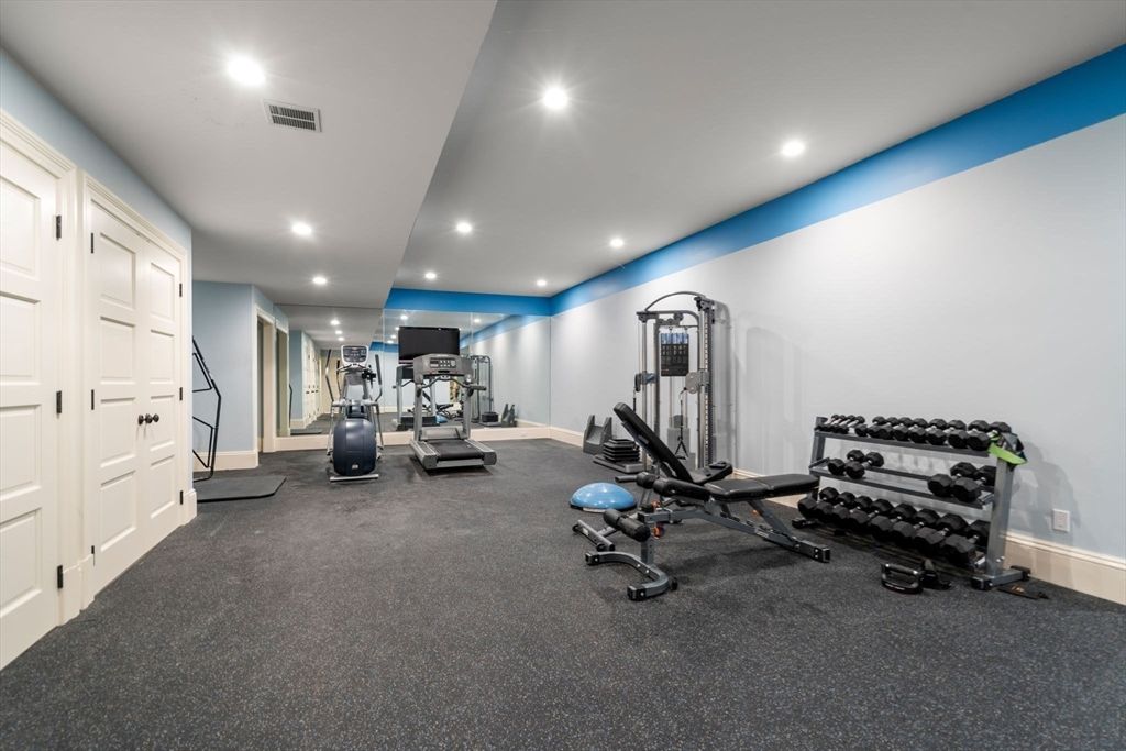 Fitness Equipment, Interior, Recessed Lighting