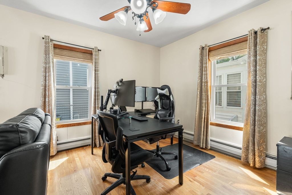 Home Office, Interior, Wood Texture Flooring