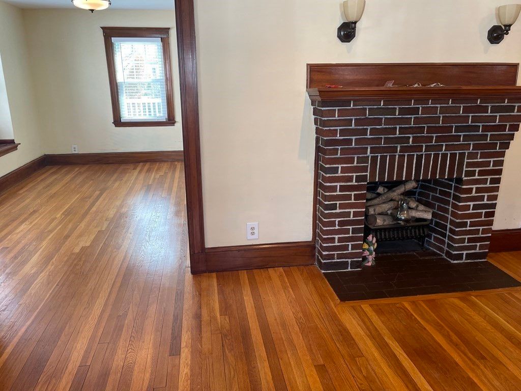 Fireplace, Interior, Wood Texture Flooring