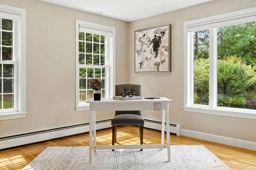 Home Office, Interior, Wood Texture Flooring