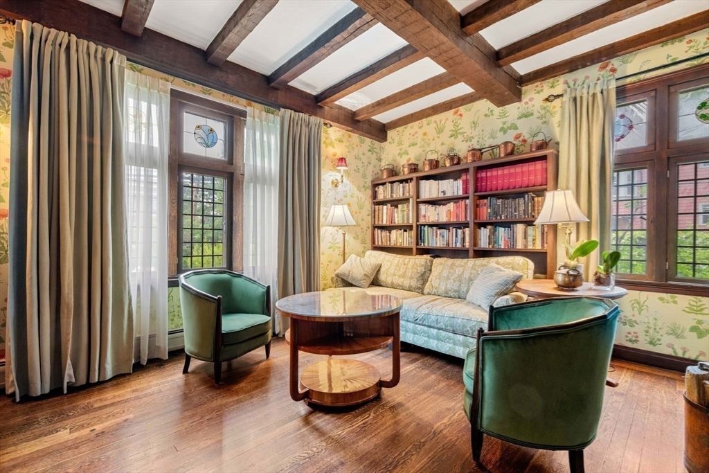 Interior, Living room, Wooden Beams, Wood Texture Flooring