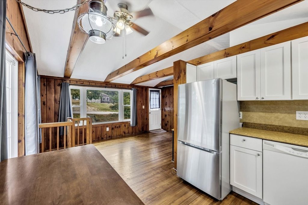 Interior, Kitchen, Wooden Beams, Wood Texture Flooring
