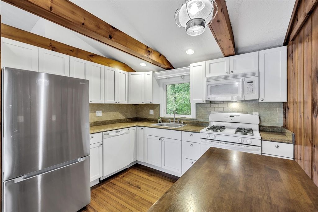 Interior, Kitchen, Wooden Beams, Wood Texture Flooring