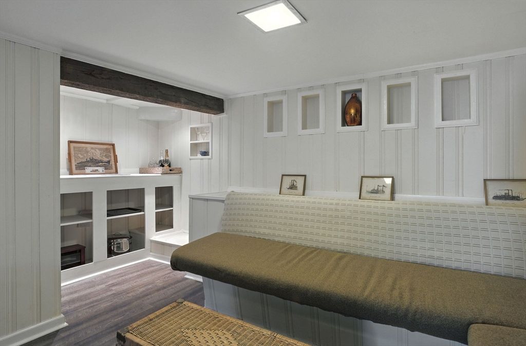 Interior, Recessed Lighting, Wooden Beams, Wood Texture Flooring