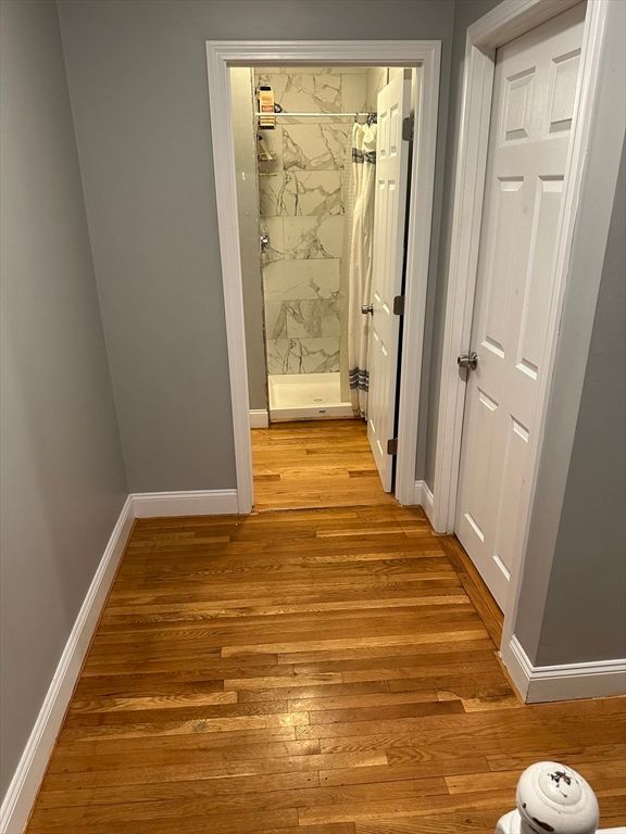 Bathroom, Interior, Marble Walls, Wood Texture Flooring
