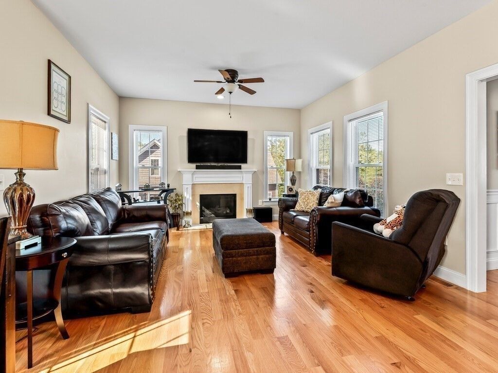 Fireplace, Interior, Living room, Wood Texture Flooring