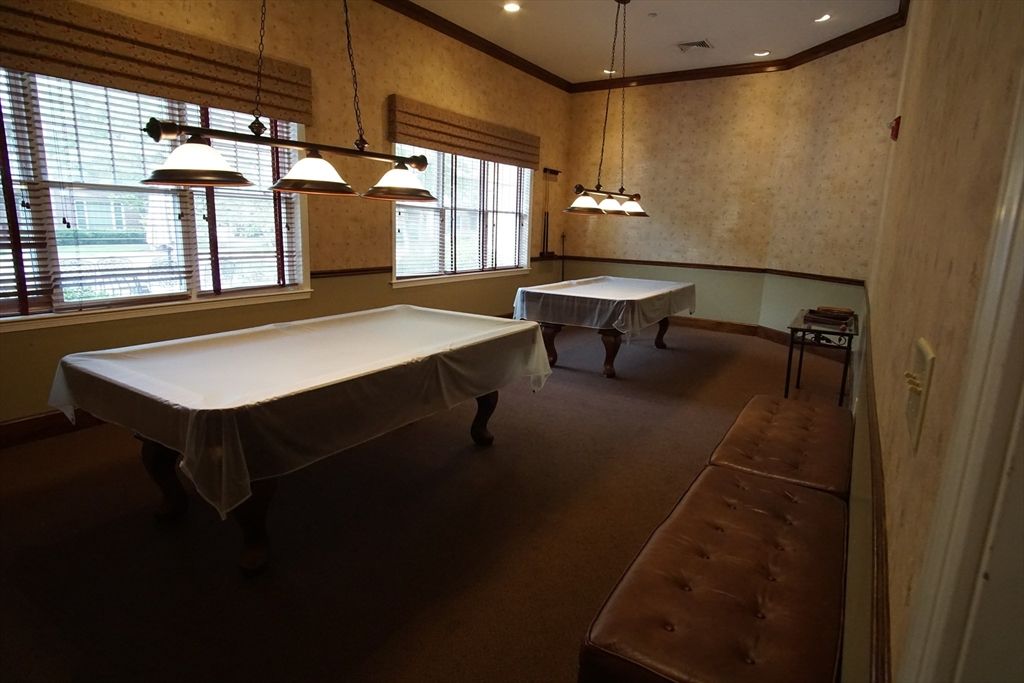 Billiard Table, Game Room, Interior, Pendant Lights, Recessed Lighting