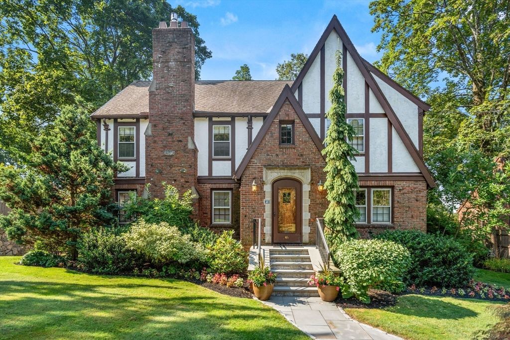 Exterior, Facade, Brick Facade, Tudor Revival
