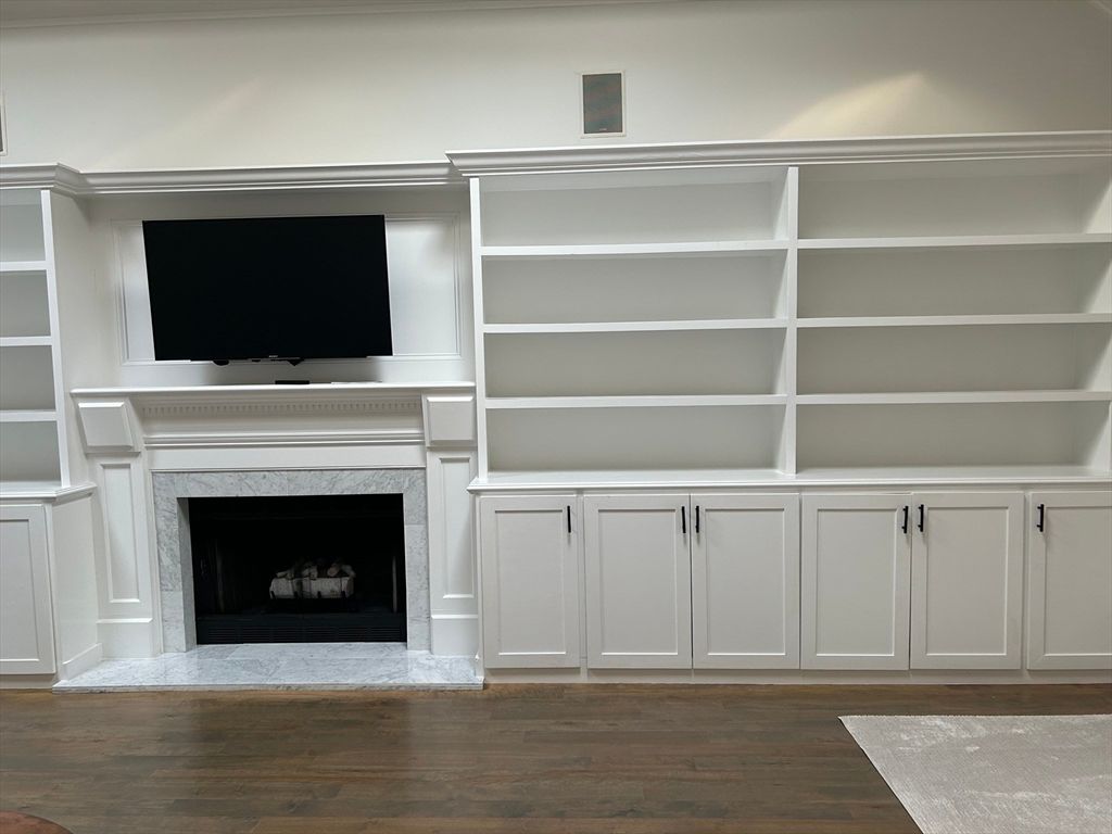 Fireplace, Interior, Wood Texture Flooring