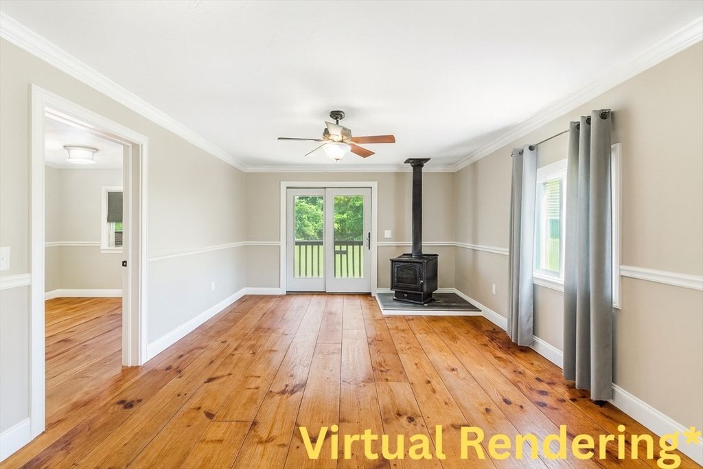 Empty room, Fireplace, Interior, Wood Texture Flooring