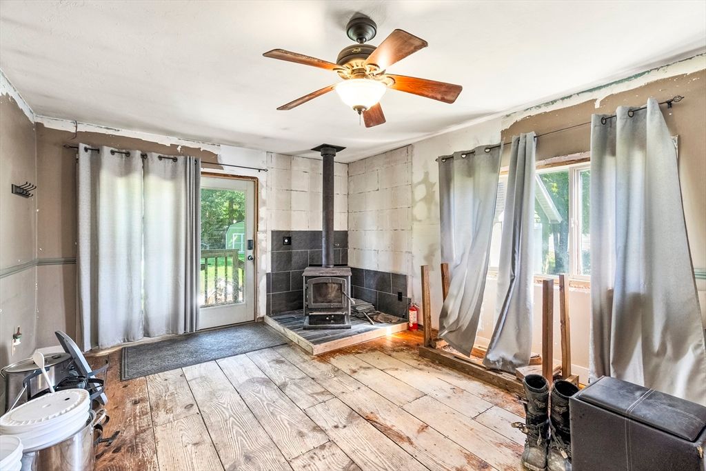 Fireplace, Interior, Wood Texture Flooring