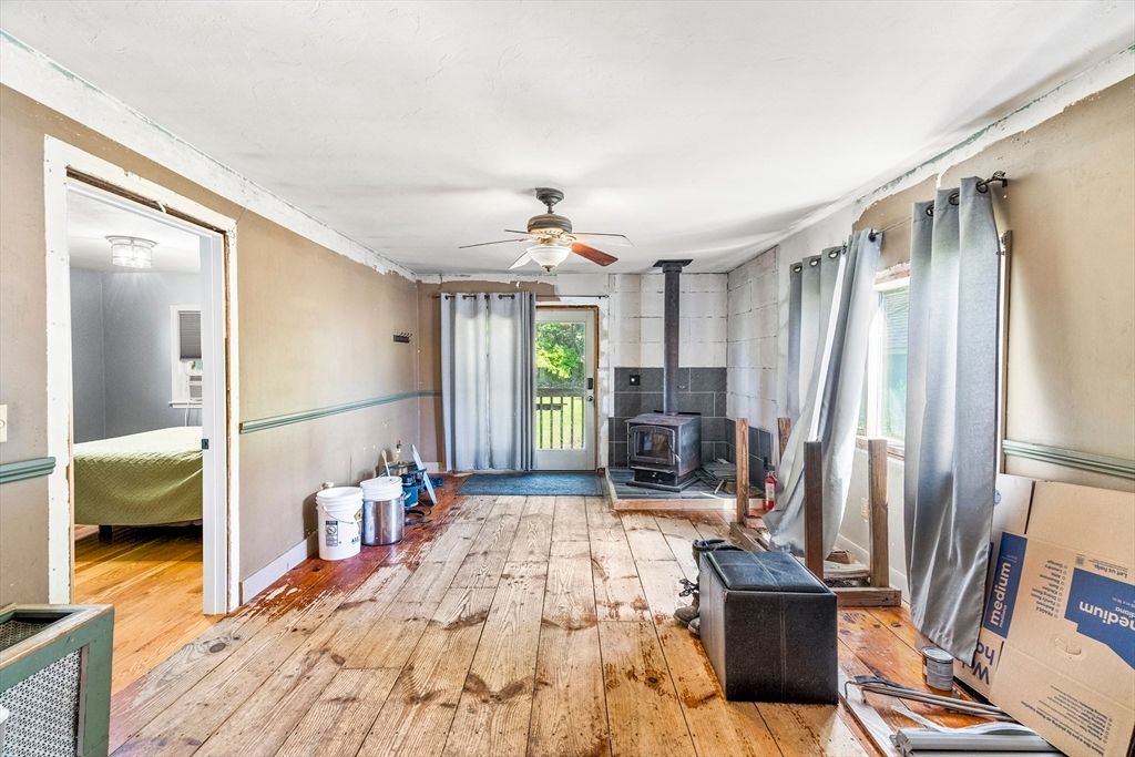 Fireplace, Interior, Wood Texture Flooring