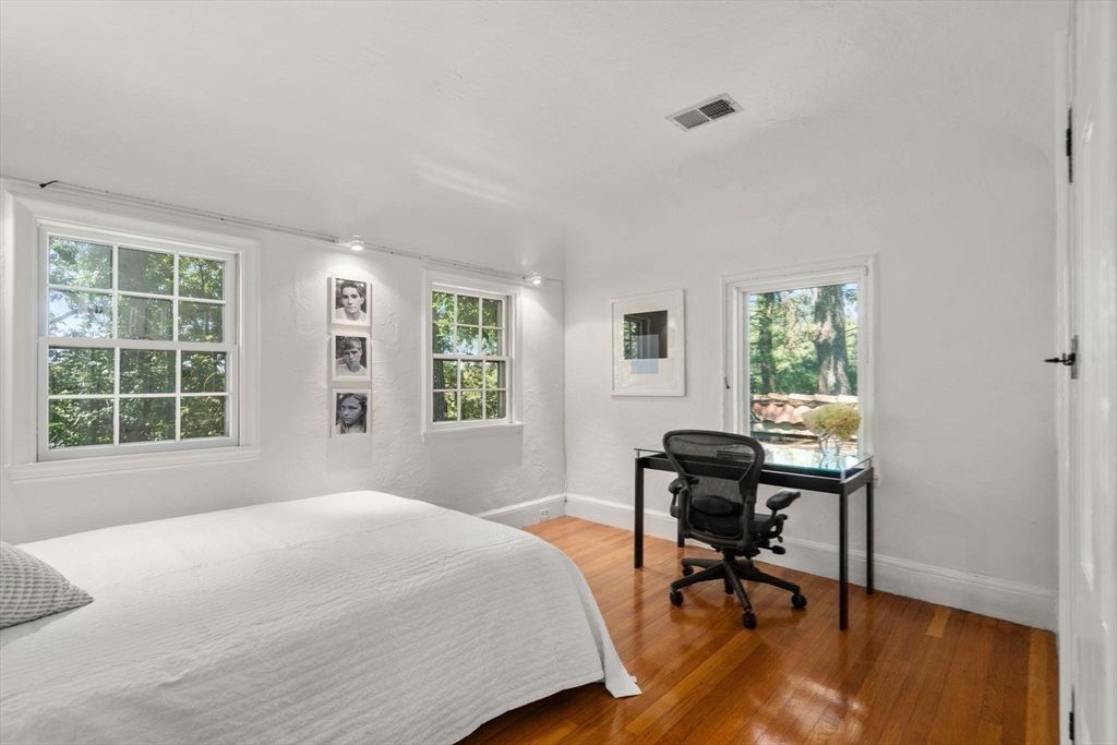 Bedroom, Home Office, Interior, Wood Texture Flooring