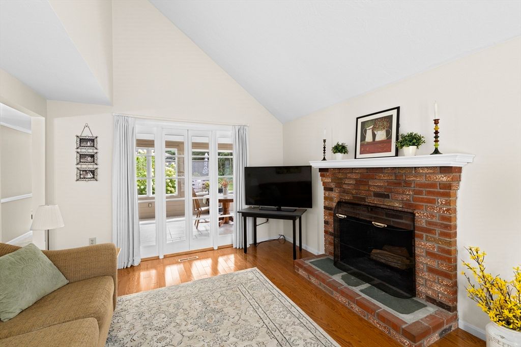 Fireplace, Interior, Wood Texture Flooring