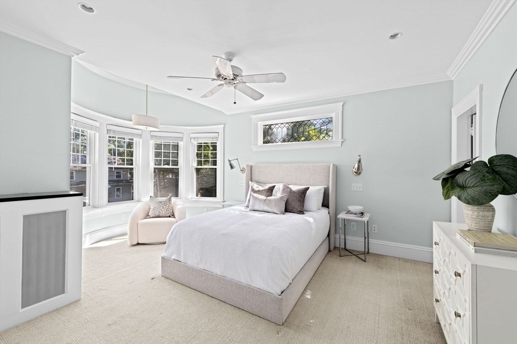 Bedroom, Interior, Pendant Lights, Recessed Lighting