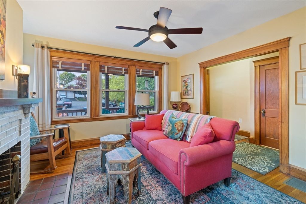 Fireplace, Interior, Living room, Wood Texture Flooring
