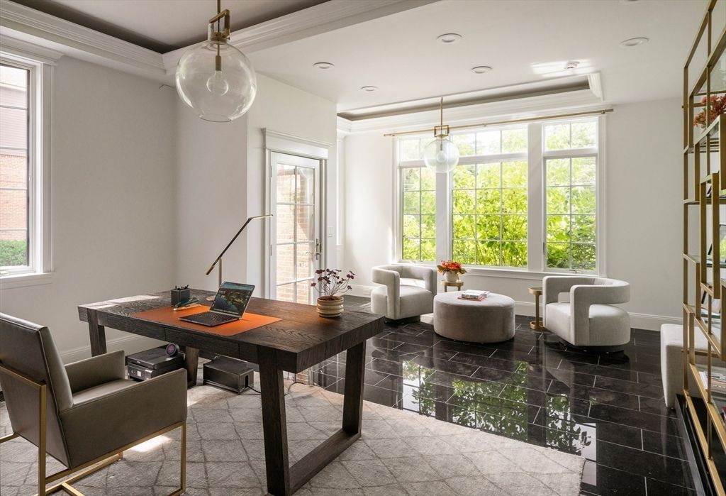 Home Office, Interior, Living room, Pendant Lights, Recessed Lighting