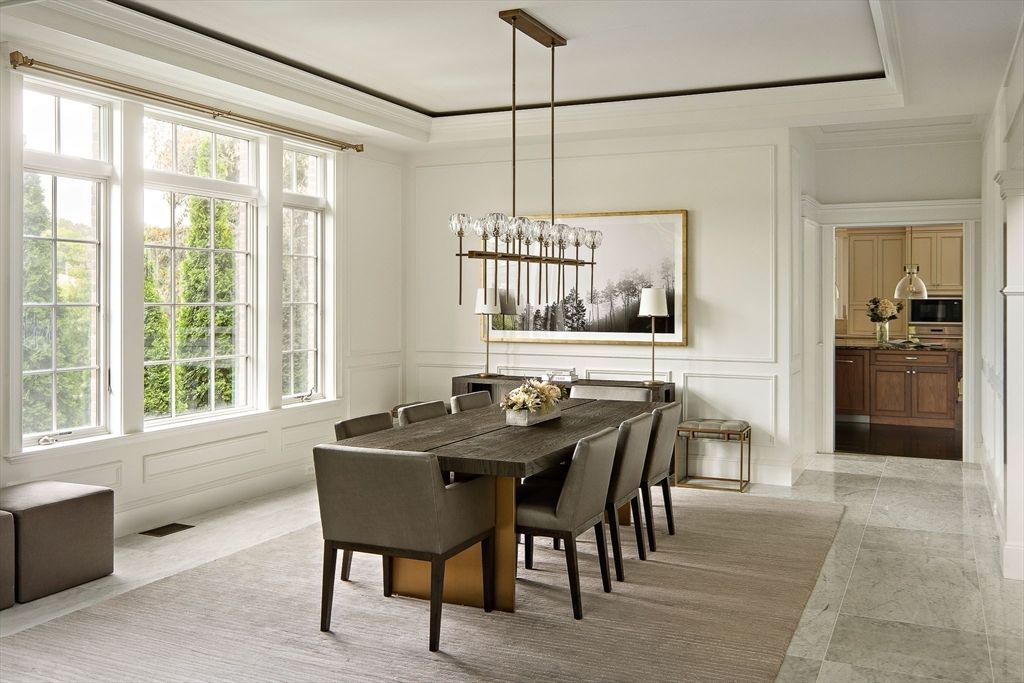 Chandelier, Dining room, Interior, Pendant Lights