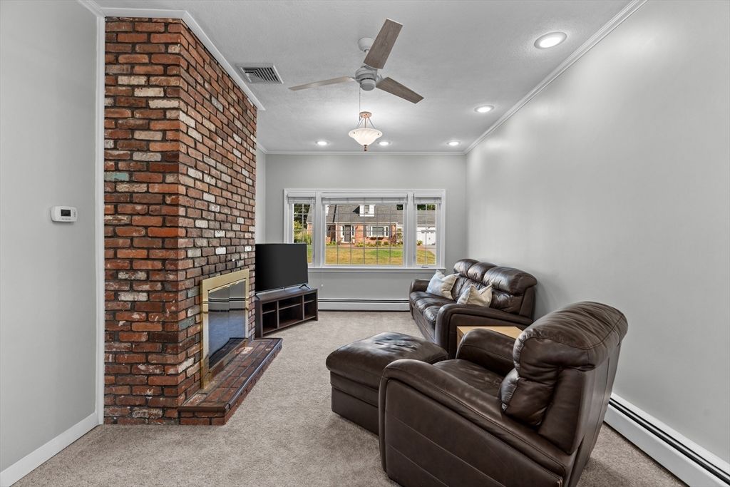 Home Theatre Room, Fireplace, Interior, Living room, Recessed Lighting, Stone Walls