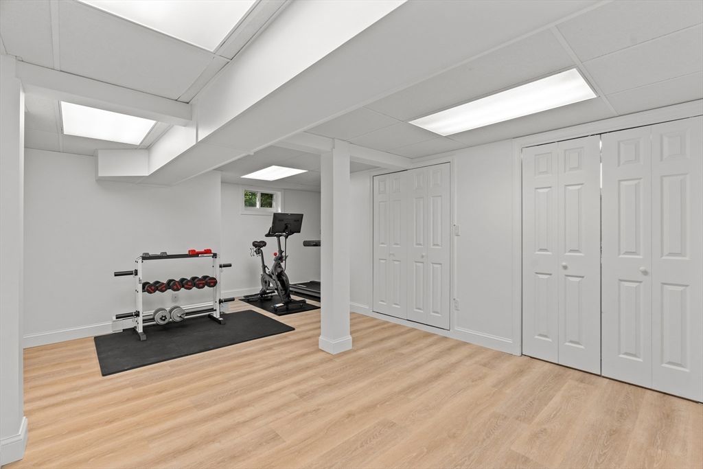 Fitness Equipment, Interior, Wood Texture Flooring