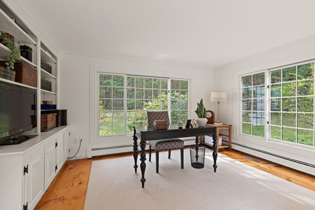Home Office, Interior, Wood Texture Flooring
